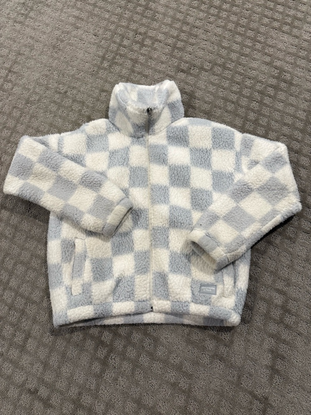 abercrombie kids Checkered Fleece Jacket